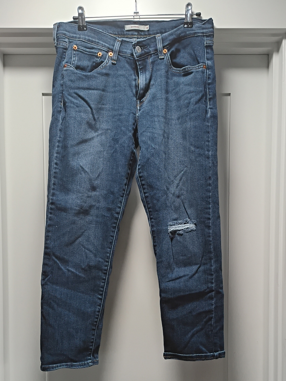 Levi's Women's Dark Blue Boyfriend Jeans